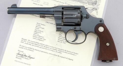 Fine Colt New Service Double Action Revolver