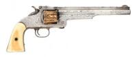 Handsome Engraved, Silver & Gold-Plated Smith & Wesson No. 3 First Model Revolver with Inscribed Ivory Grips