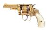 Attractive Gold-Plated & Engraved Smith & Wesson 32 DA First Model Hand Ejector Revolver - 2
