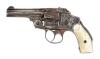 Very Fine Silver-Plated & Engraved Smith & Wesson 38 Safety Hammerless Third Model DA Revolver - 2