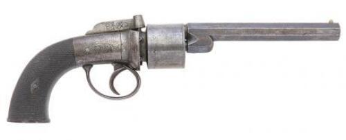 Unmarked British Percussion Bar Hammer Revolver