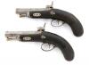 Unmarked Pair of European Percussion Pocket Pistols - 2