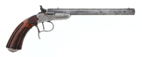 Belgian Single Shot Rocket Ball Parlor Pistol Converted to Flobert by Antoine Loron