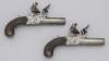 Pair of British Flintlock Muff Pistols by Bond