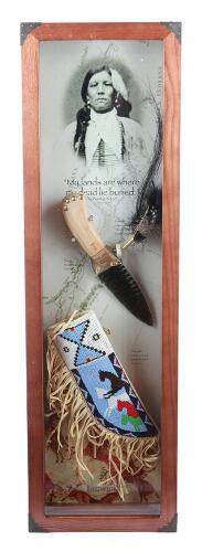 Browning Crazy Horse Cased Commemorative Obsidian Knife