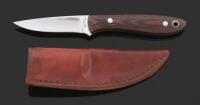 Custom Fixed Blade Sheath Knife by D.E. Friedly