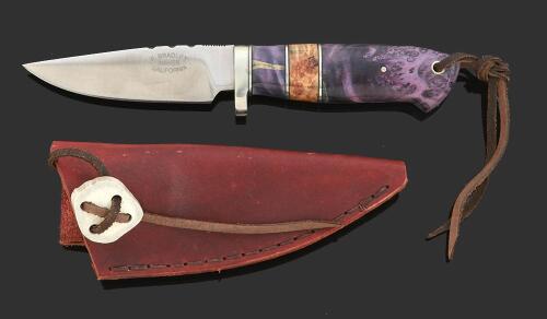 Custom Fixed Blade Sheath Knife by F. Bradley