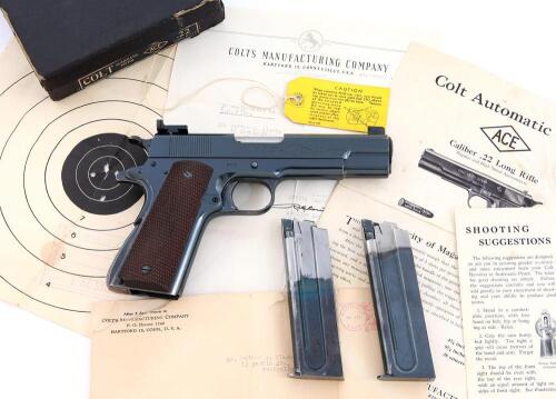 Fine Colt Ace Commercial Model Pistol
