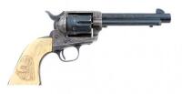 Engraved Colt Second Generation Single Action Army Revolver