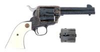 Engraved Colt Third Generation Convertible Single Action Army Revolver