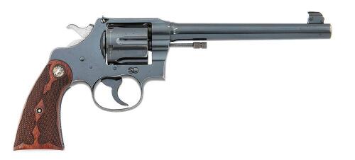 Fine Colt New Service Target Model Double Action Revolver
