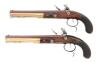 Excellent Pair of Wogdon Hamilton-Burr Flintlock Dueling Pistols by Uberti - 2