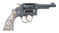 Engraved Smith & Wesson Military & Police Hand Ejector Revolver