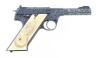 Custom Engraved High Standard Model H-D Military Semi-Auto Pistol by King Gun Sight Company - 2