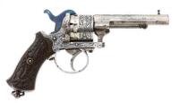 Clement & Fagnus Model 1878 Double Action Pinfire Revolver with French Shooting Competition Presentation