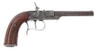 Belgian Swinging Breech Single Shot Gallery Pistol by Herman