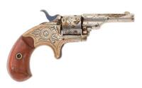 Engraved Colt Open Top Single Action Pocket Revolver