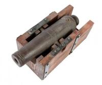 Antique Iron Muzzleloading Salute Cannon Barrel