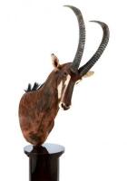 Common Sable Antelope Pedestal Mount