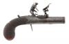 Pair of British Flintlock Muff Pistols by Howe - 8