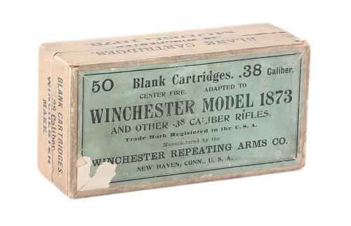 Collectible Winchester Model 1873 38 WCF Blank Cartridges