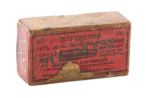 Vintage Winchester 30 Mauser Cartridges