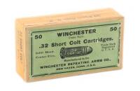 Collectible Factory Sealed Box of Winchester .32 Short Colt Cartridges