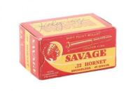 Collectible box of Savage 22 Hornet Cartridges