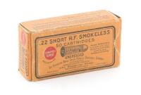 Collectible Box of Remington UMC 22 Short Ungreased Cartridges