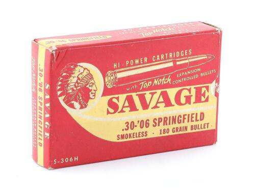 Collectible Box of Savage 30-06 Cartridges