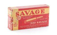 Vintage Box of Savage 300 Savage Cartridges