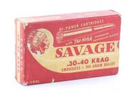 Collectible Box of Savage 30-40 Krag Cartridges