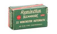 Collectible Box of Remington Kleanbore 22 Win. Auto Cartridges