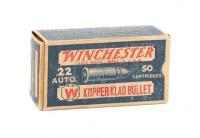 Collectible Box Of Winchester 22 Auto Kopper Klad Cartridges