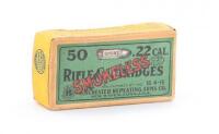 Collectible Sealed Box of Winchester 22 Short Smokeless Cartridges