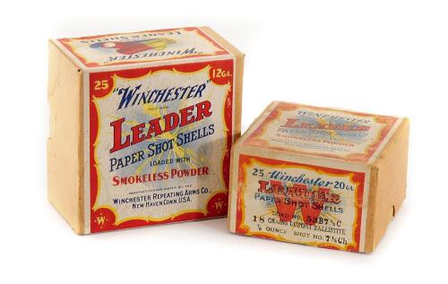 Collectible Winchester Leader Shotshell boxes