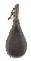 Antique American Flask & Cap Co. Leather Shot Flask