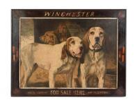 Rare Original Winchester Repeating Arms Co. Advertising Print Bear Dogs