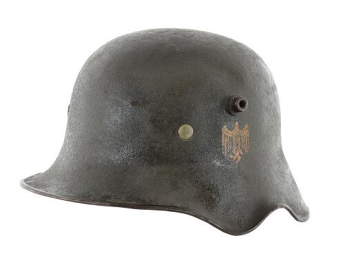 Rare German M18 "Cavalry" Scalloped-Side Stahlhelm