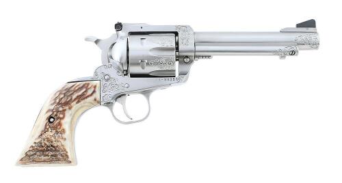 Engraved Ruger New Model Super Blackhawk Revolver by William Mains