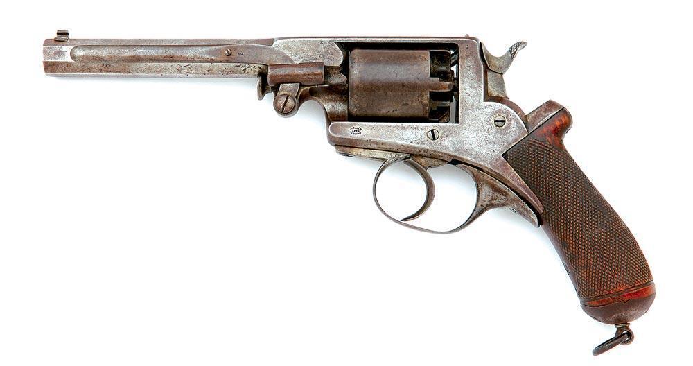 Belgian Beaumont Adams Double Action Percussion Revolver by A