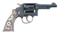 Engraved Smith & Wesson Military & Police Hand Ejector Revolver
