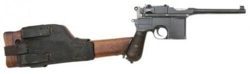 German C96 Semi-Auto Pistol by Mauser Oberndorf with Matching Stock