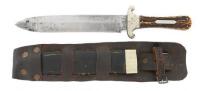 Antique Sheffield Bowie Knife by George Wostenholm & Son