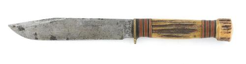 Antique Bowie-Style Hunting Knife by G. Wostenholm & Son