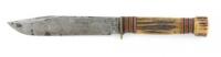 Antique Bowie-Style Hunting Knife by G. Wostenholm & Son