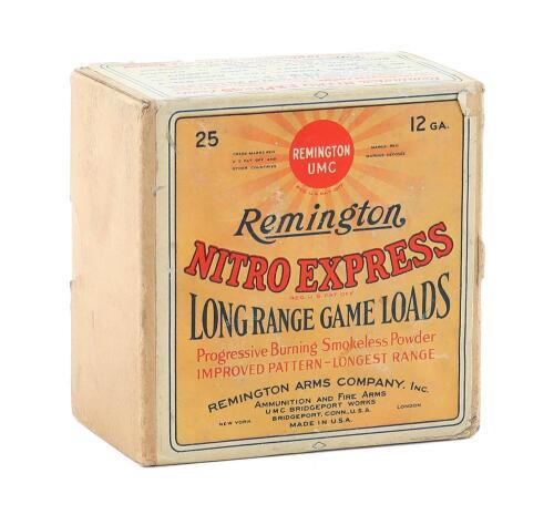 Collectible sealed box of Remington UMC Nitro Express Long Range Shotshells