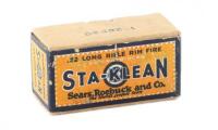 Rare Sealed Box of Sears 22 LR Sta-Klean Cartridges