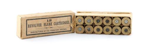 Antique Box of Frankford Arsenal Revolver Blank Cartridges