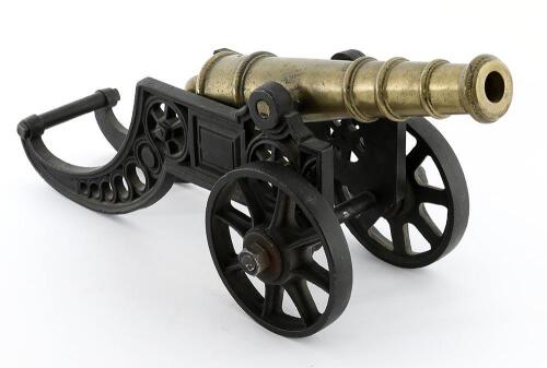 Brass and Wrought Iron Salute Cannon